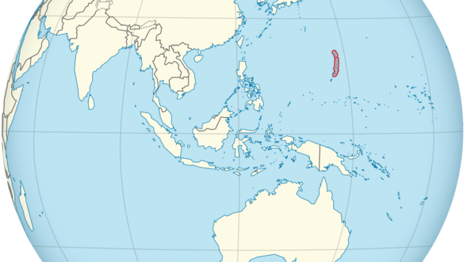 800px Northern Mariana Islands on the globe Southeast Asia centered small islands magnified.svg