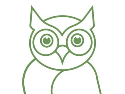 vignette Green Owl