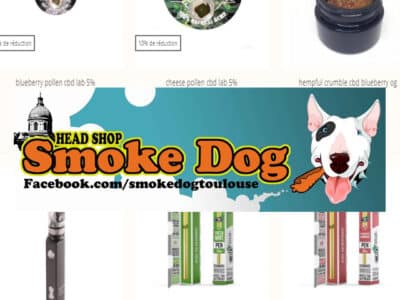 vignette smoke dog