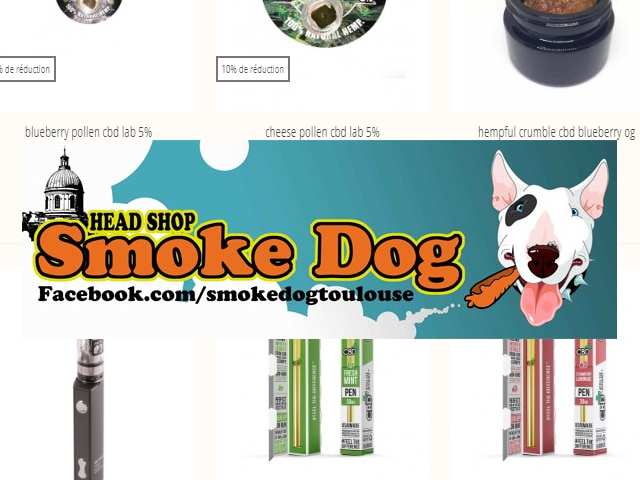 vignette smoke dog