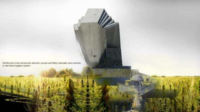 Sustainable Hemp and medical marijuana farm in Catalonia by Margot Krasojević Architecture 01 876x657
