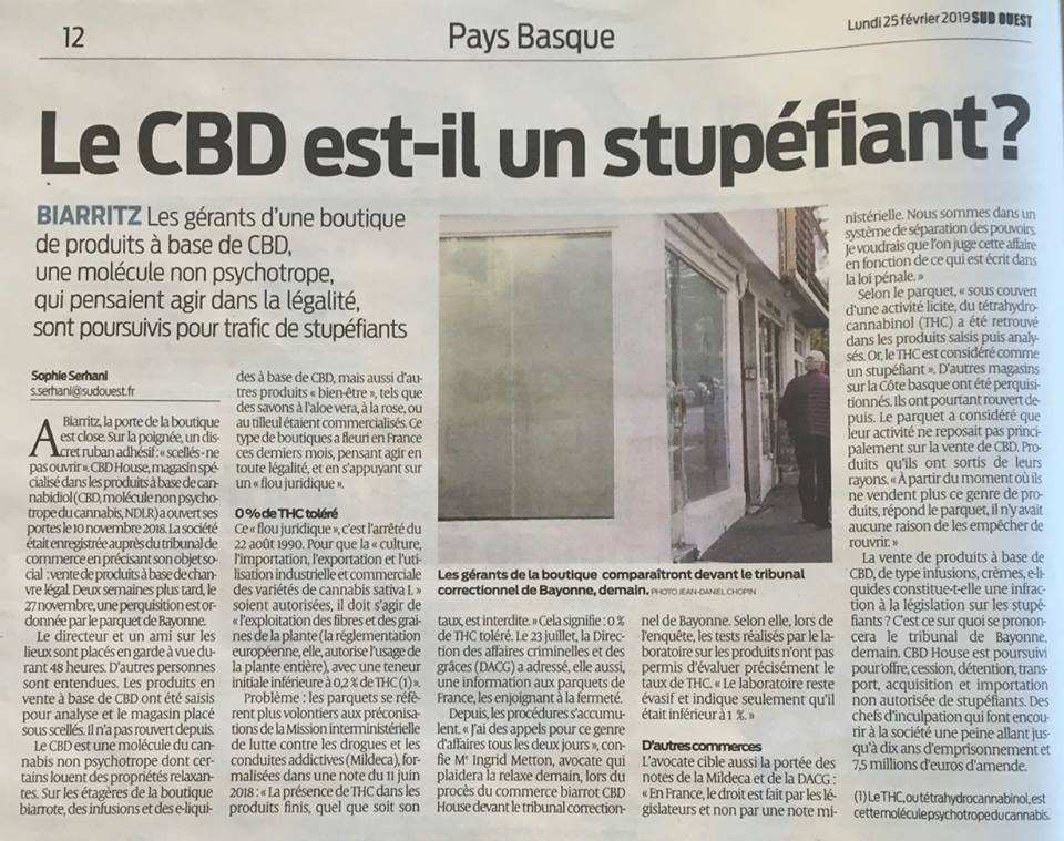 Coupure de presse Sud Ouest - Tous droits réservés