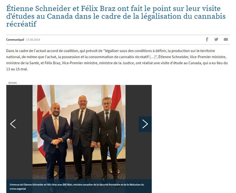 Capture d'écran Gouvernement.lu