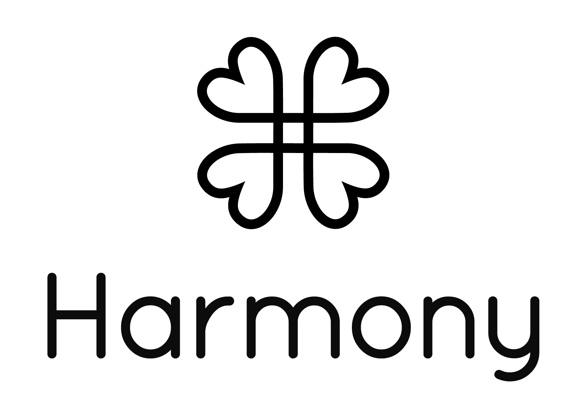 Harmony logo BK vertical