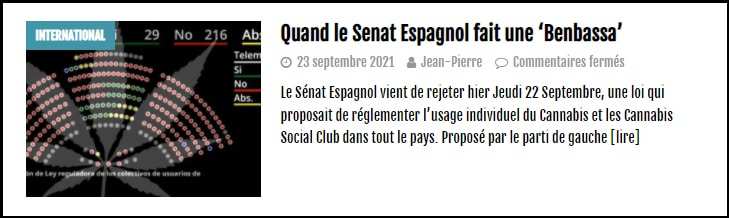 a lire sur le cannabiste.senat