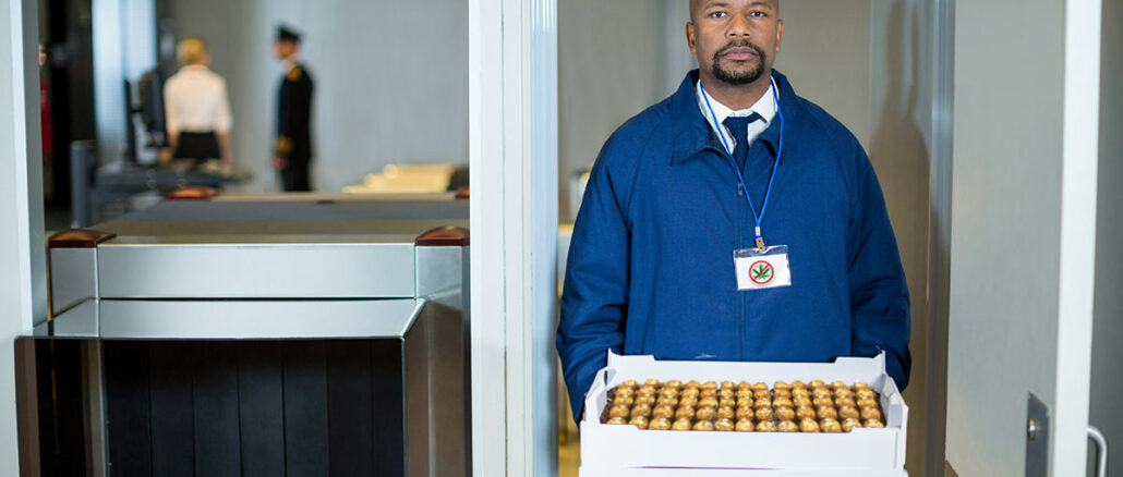 controle de cannabis dans des chocolats Ferrero Rocher à l'aéroport