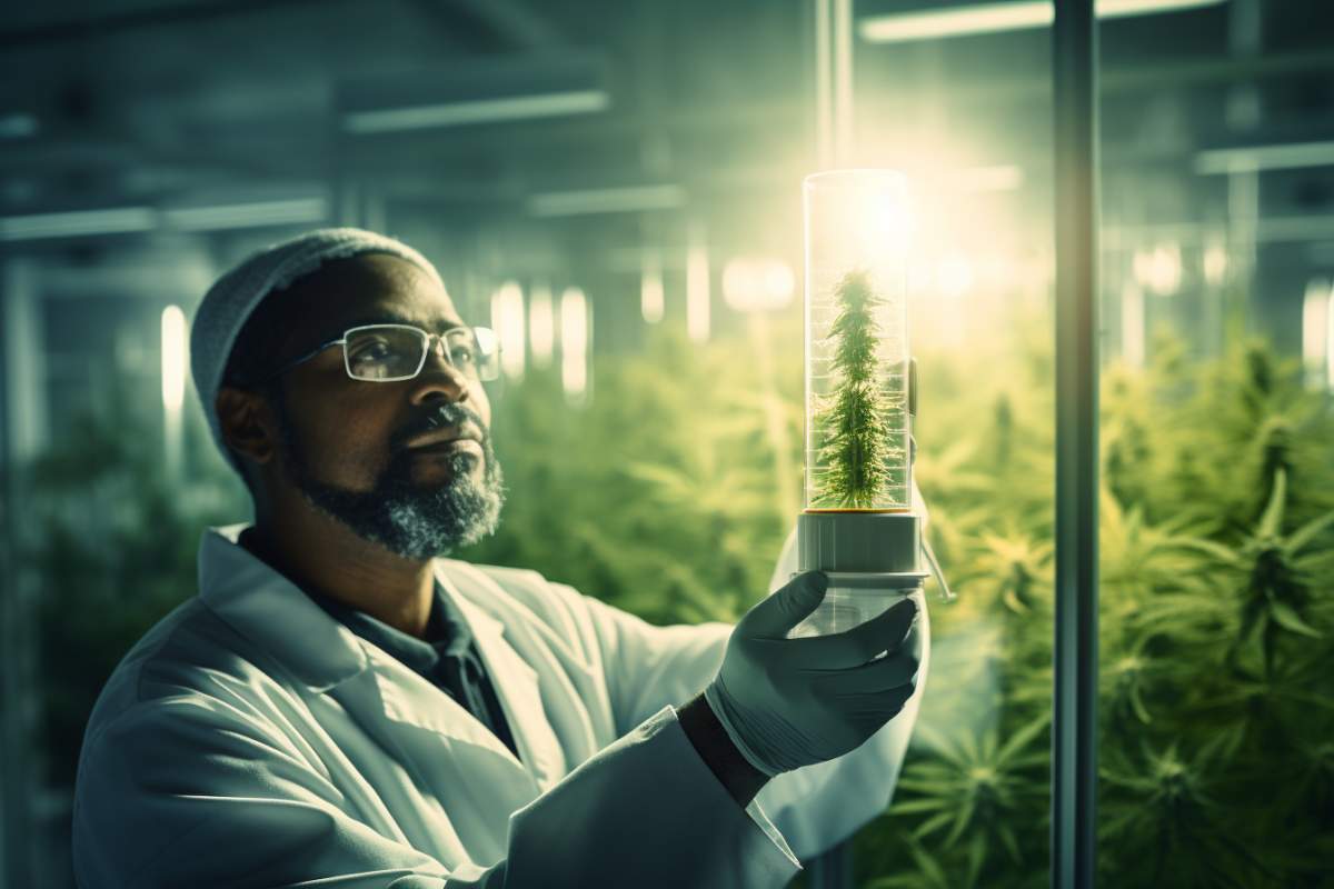 scientifique qui etudie cannabis