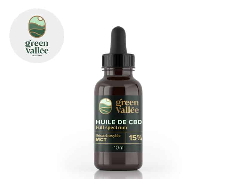 Huile CBD MCT 15% 10ml (Green Vall&eacute;e)