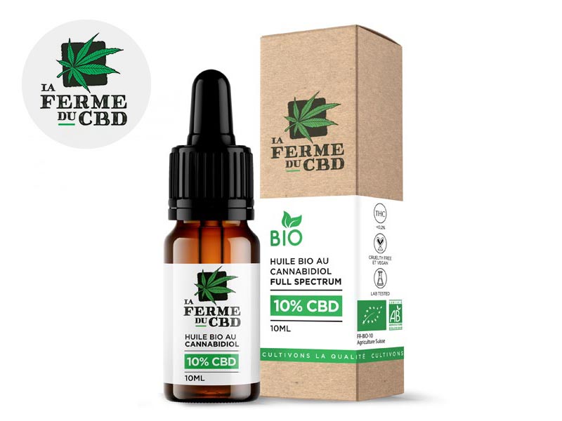 Huile CBD 10% 10ml (La Ferme du CBD)