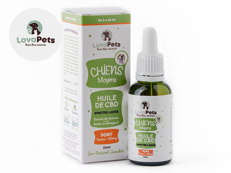 Huile pour Chien 5 % CBD (LovaPets) 30ml