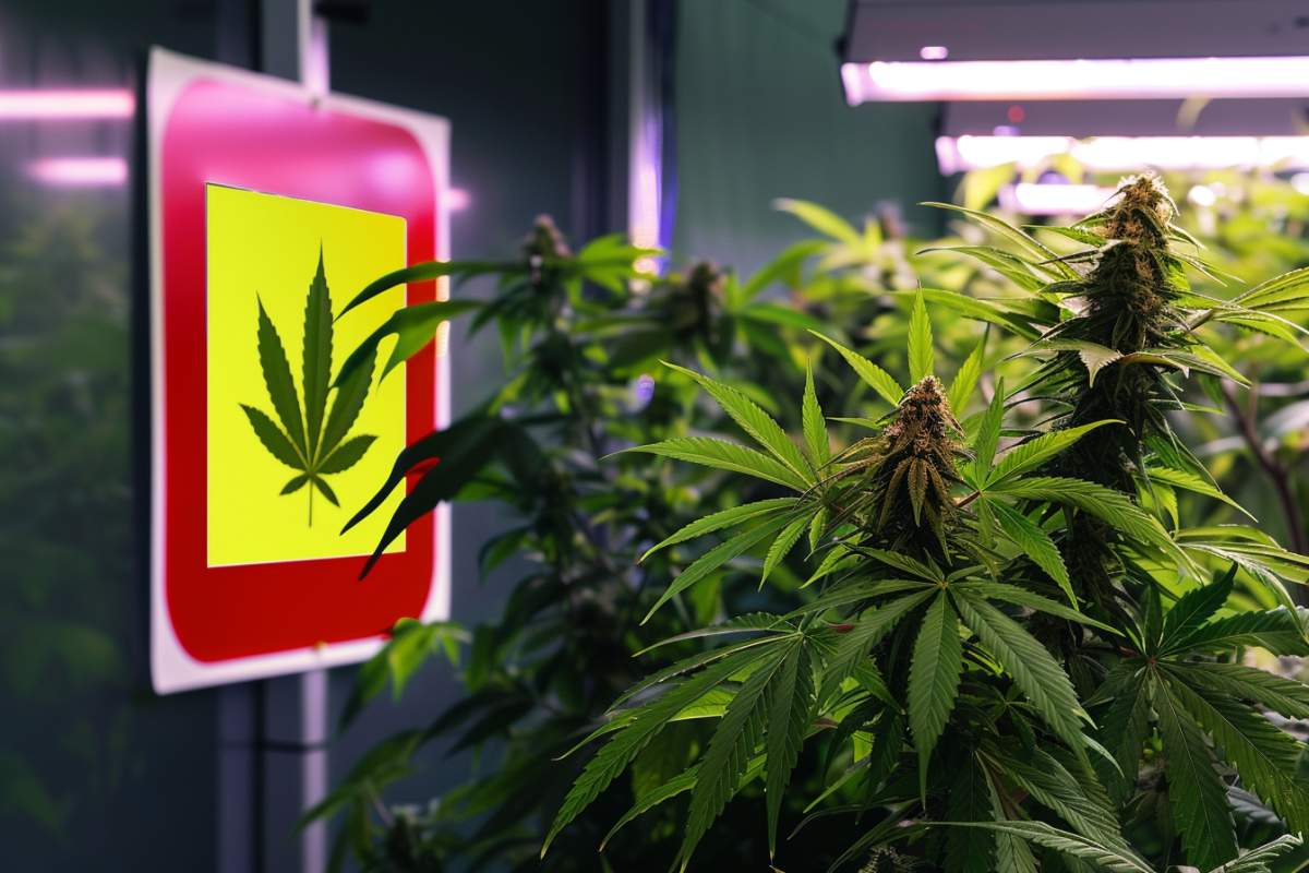 panneau cannabis interdiction