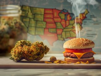 fleur de cannabis vs burger