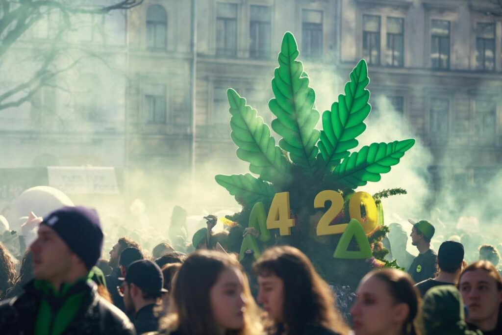 420 day en pleine rue