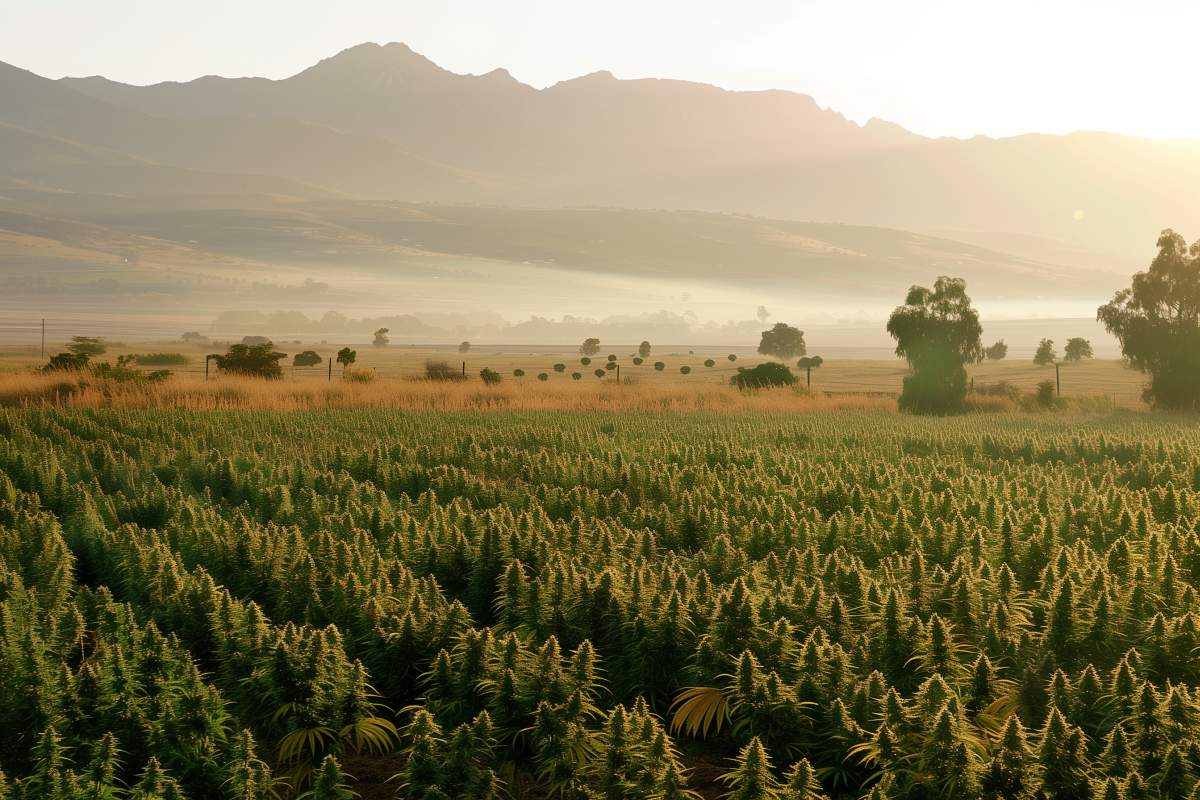 champ de cannabis en afrique du sud