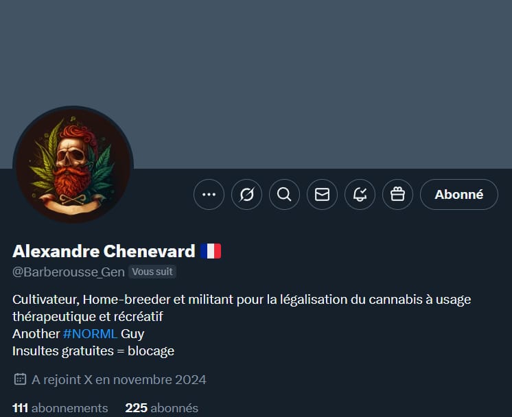 compte X Alexandre Chenevard