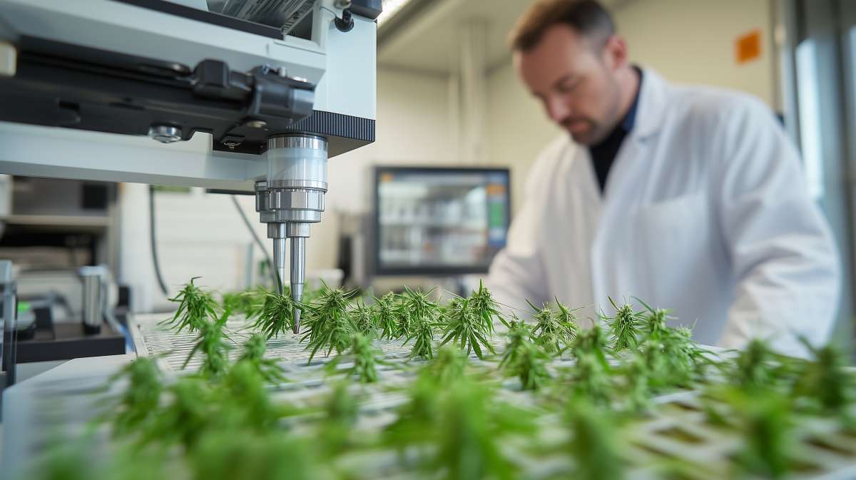 Chanvre en laboratoire