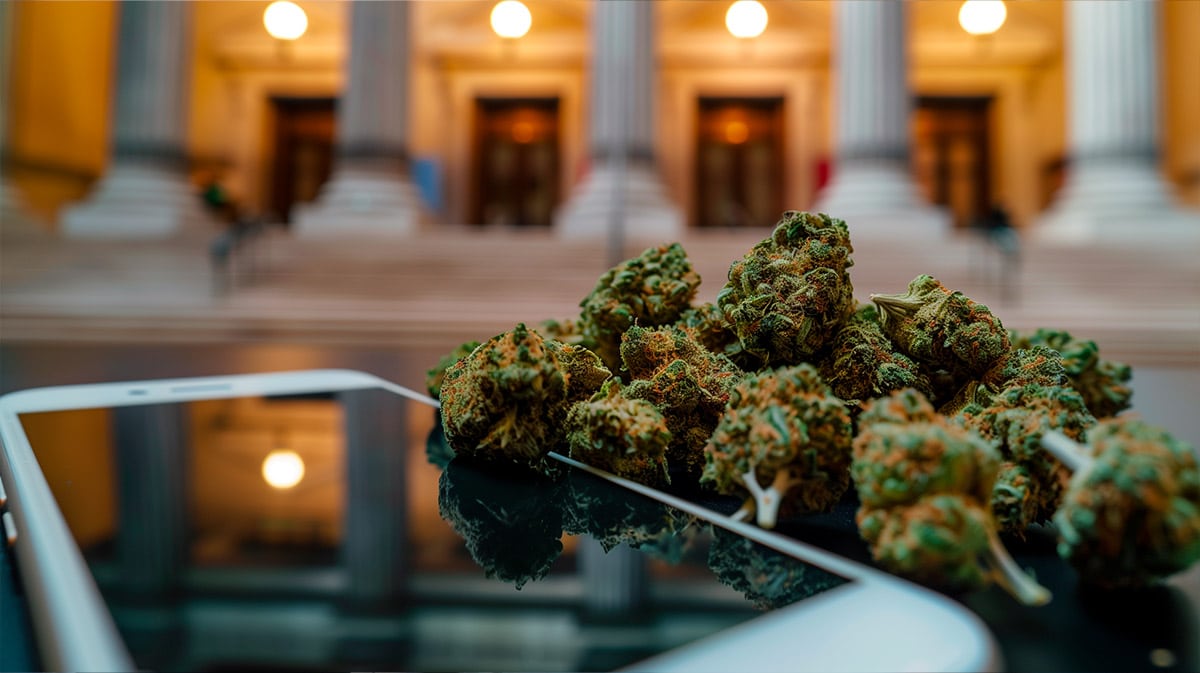 telephone portable confiqués et cannabis