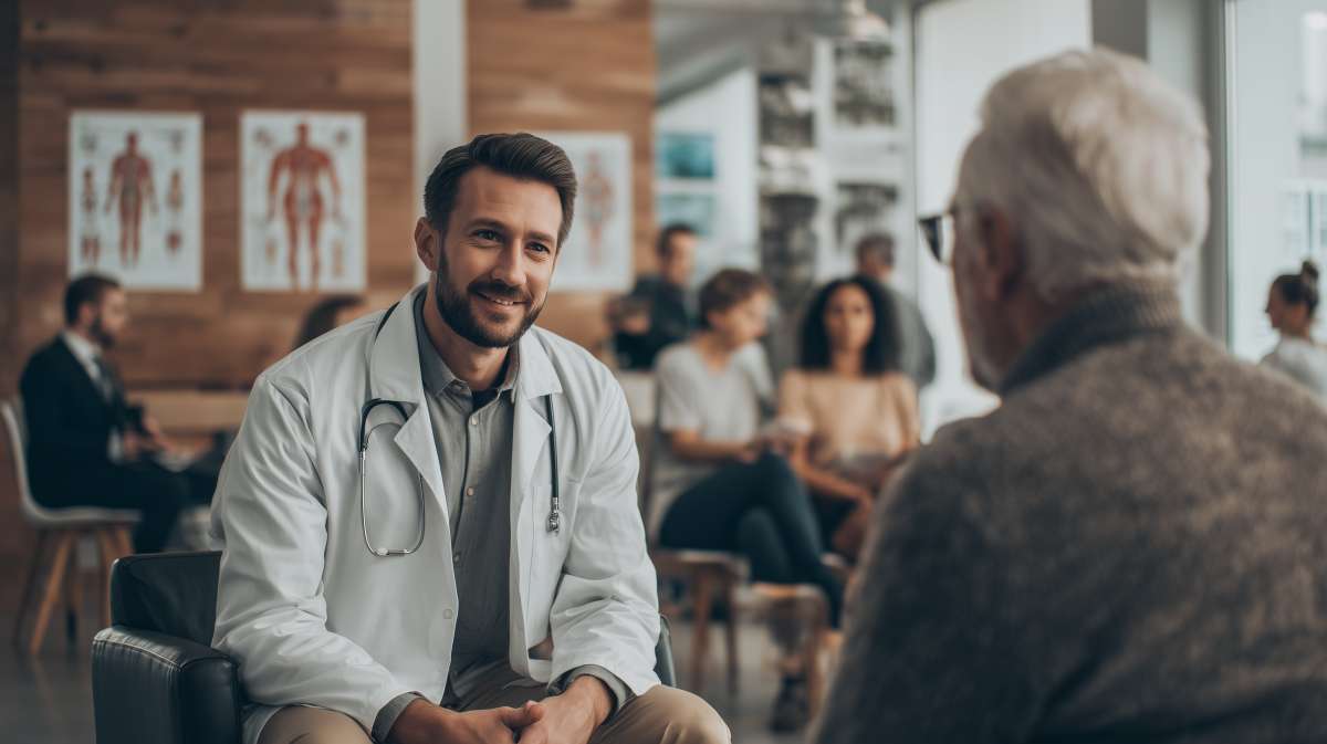 Un médecin et son patient