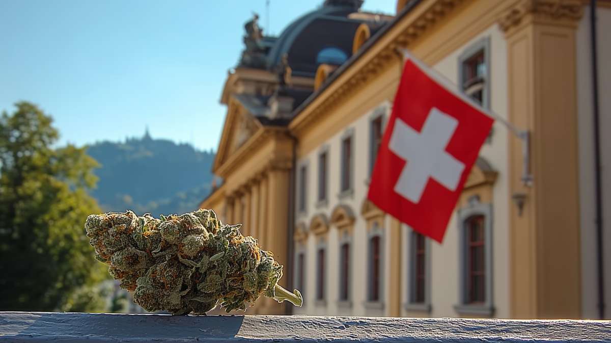 Fleur de cannabis en Suisse