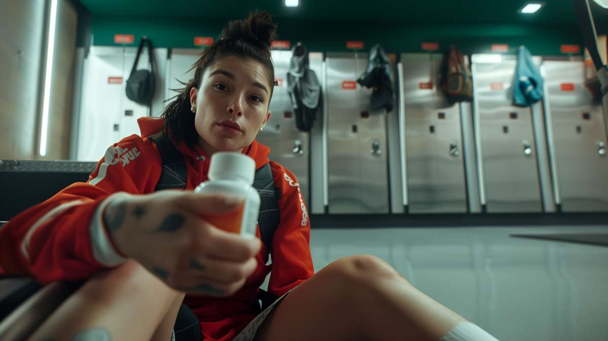 femme athlete du canada avec du cbd