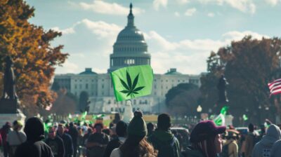 manifestation pour la legalisation du cannabis aux usa