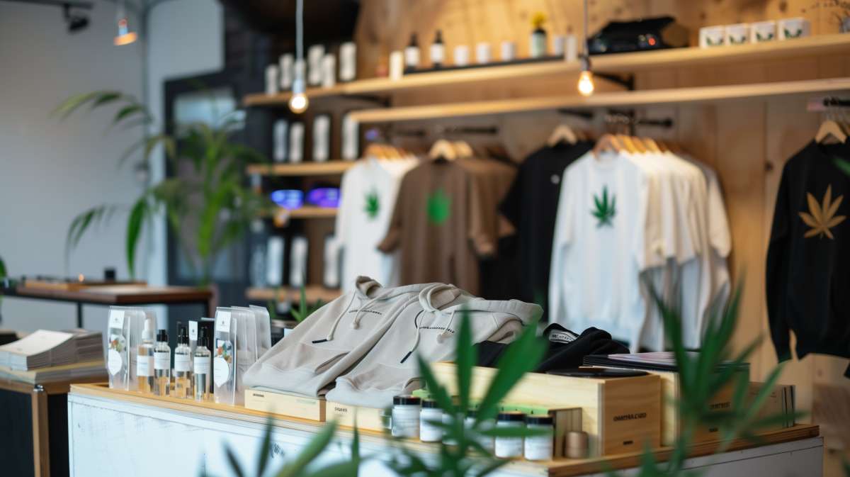 shop hip hop avec feuille de cannabis