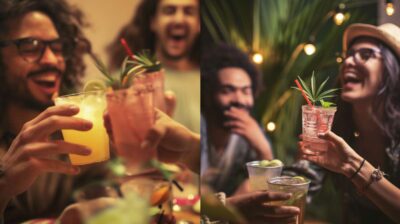 jeunes avec alcool vs jeunes avec boissons au cannabis