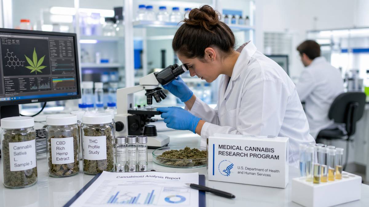 cannabis médical en laboratoire