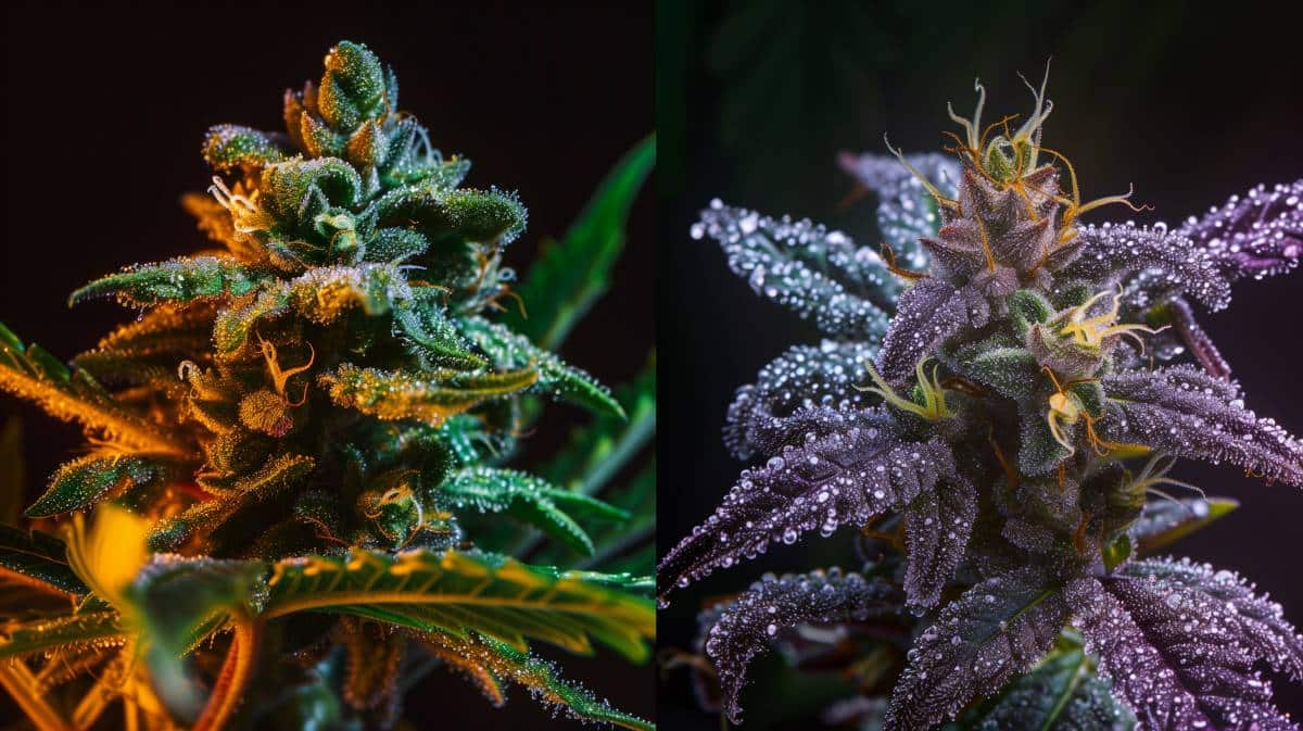 deux plantes de cannabis