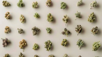 mix de variétés de cannabis