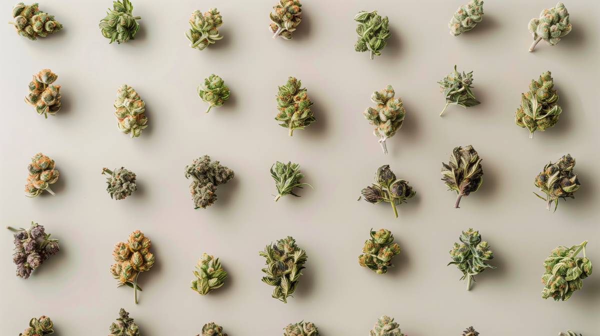 mix de variétés de cannabis