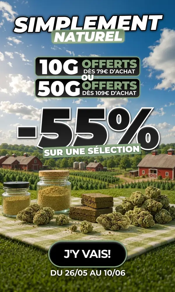 Weed Side Story, simplement naturel : -55 % sur une sélection, 10 g / 50 g offerts