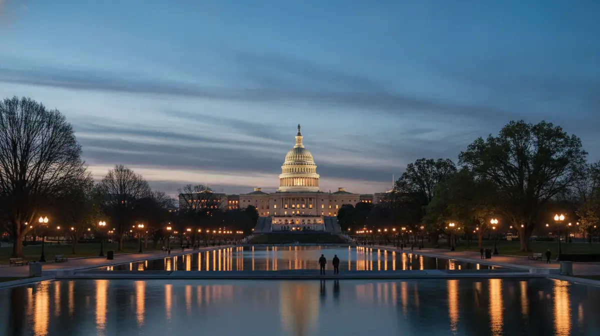Le Capitole des États-Unis à Washington au crépuscule, siège du Congrès où le projet de loi a été déposé